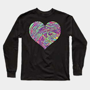 Glitter acid heart Long Sleeve T-Shirt